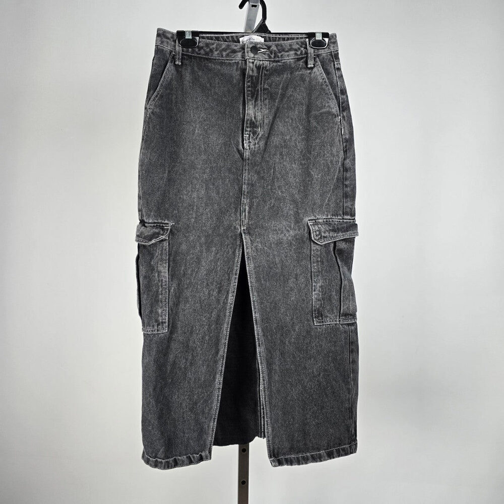Black Denim Maxi Skirt Size 9